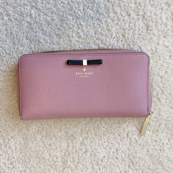 kate spade Handbags - Kate Spade Cooke Hill Bow Lacey Wallet Dusty Peony kate spade Handbags - Kate Spade Cooke Hill Bow Lacey Wallet Dusty Peony